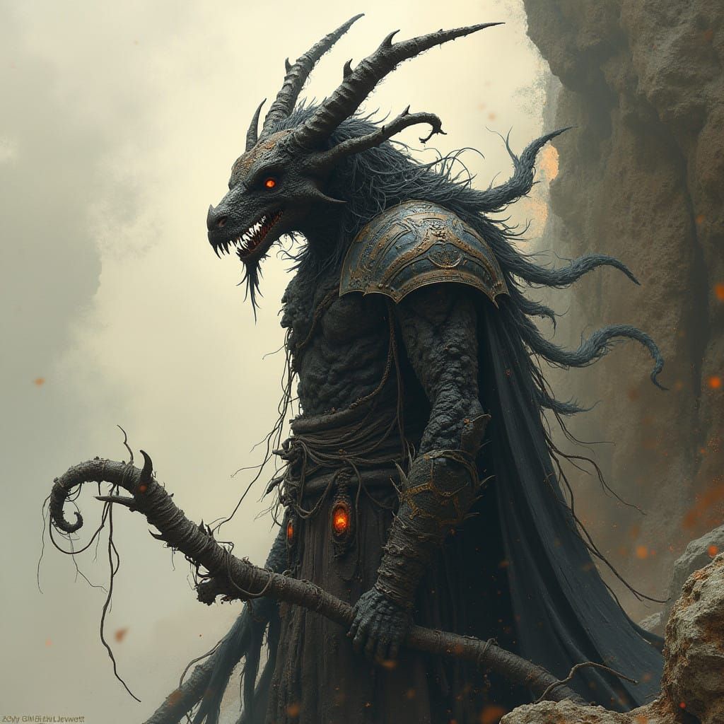 Dark Fantasy World in Grimdark Style