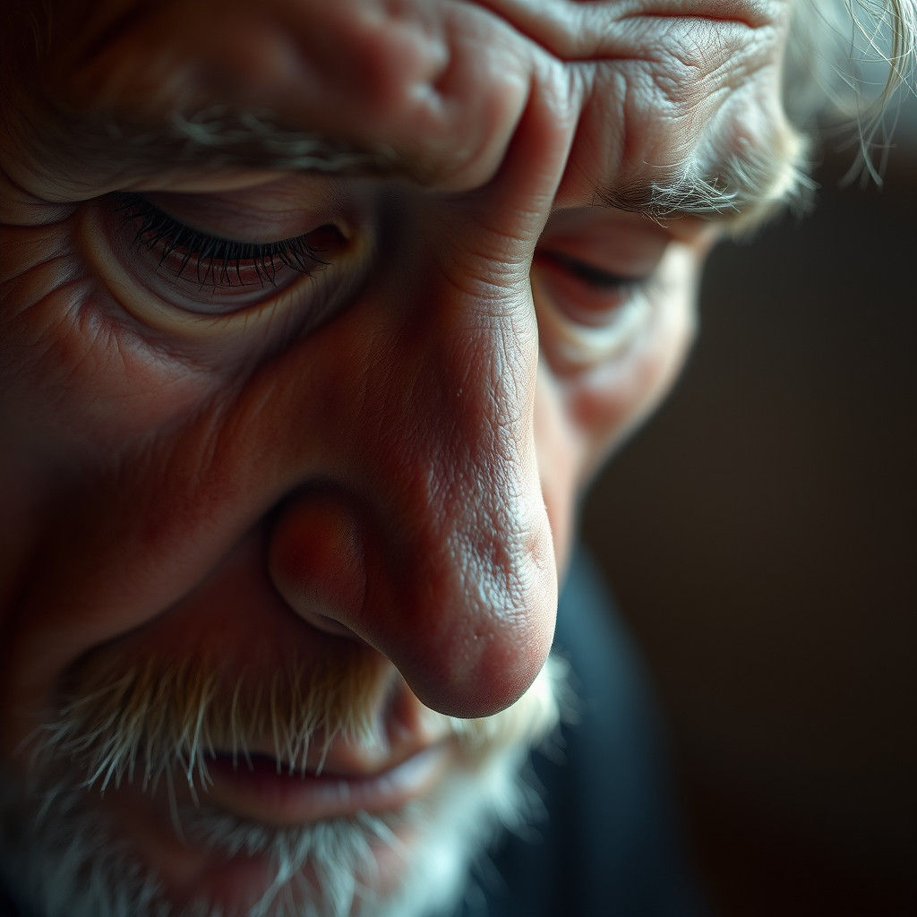 Contemplative Portrait in Soft Ambient Light