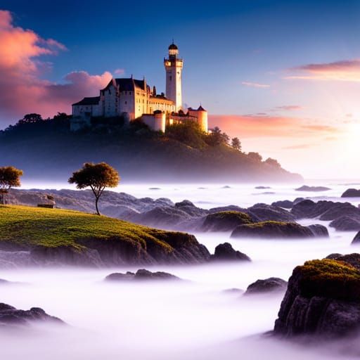 Fantastical Grape Vineyard in Detailed Matte Painting