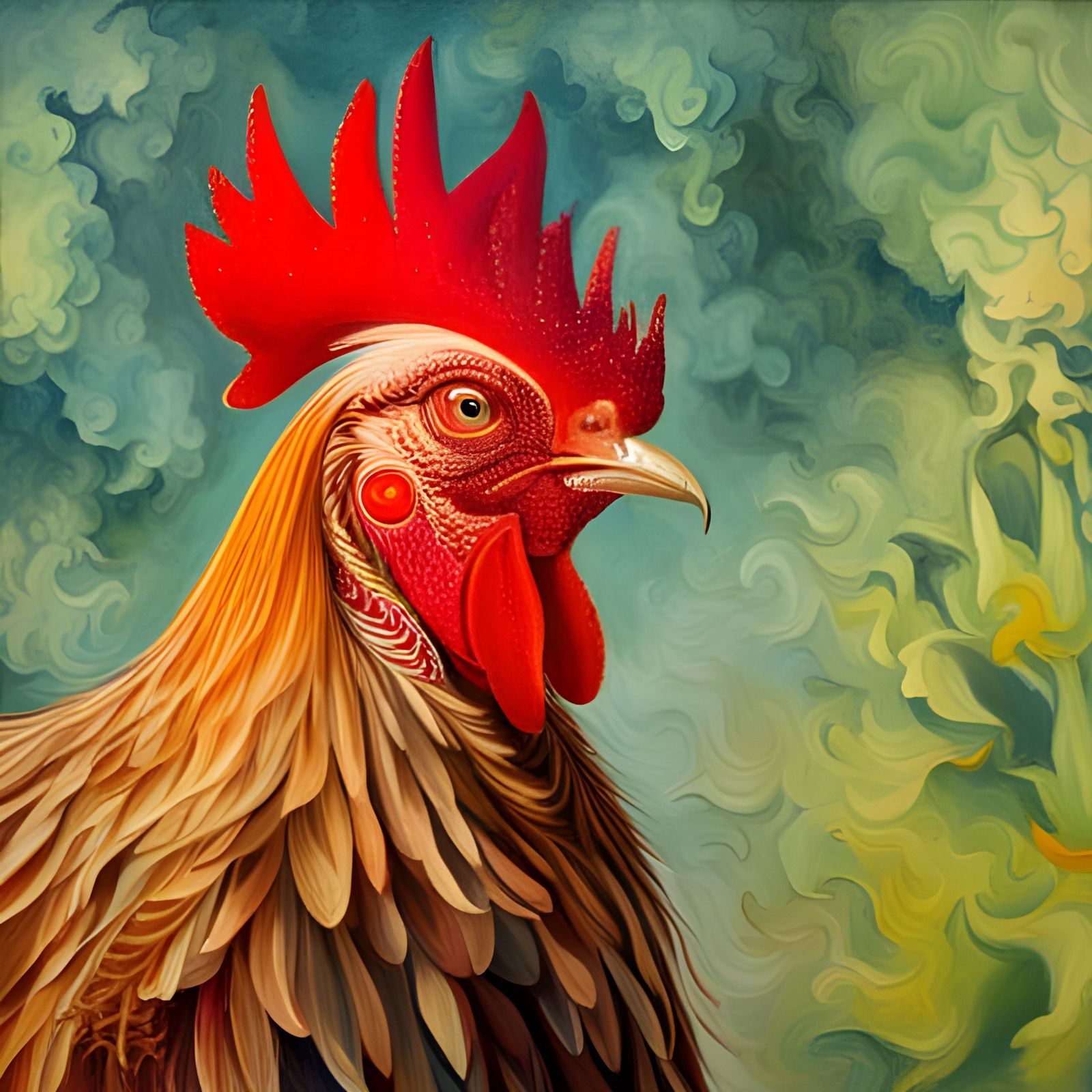 Rooster I (Homage to Albrecht Dürer)
