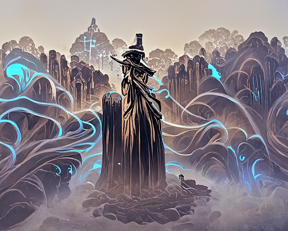 Pilgrim at Consecrate Land: Digital Matte Art