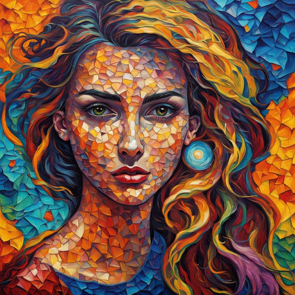 Soul Chamber in Neo-Impressionist Impasto Style