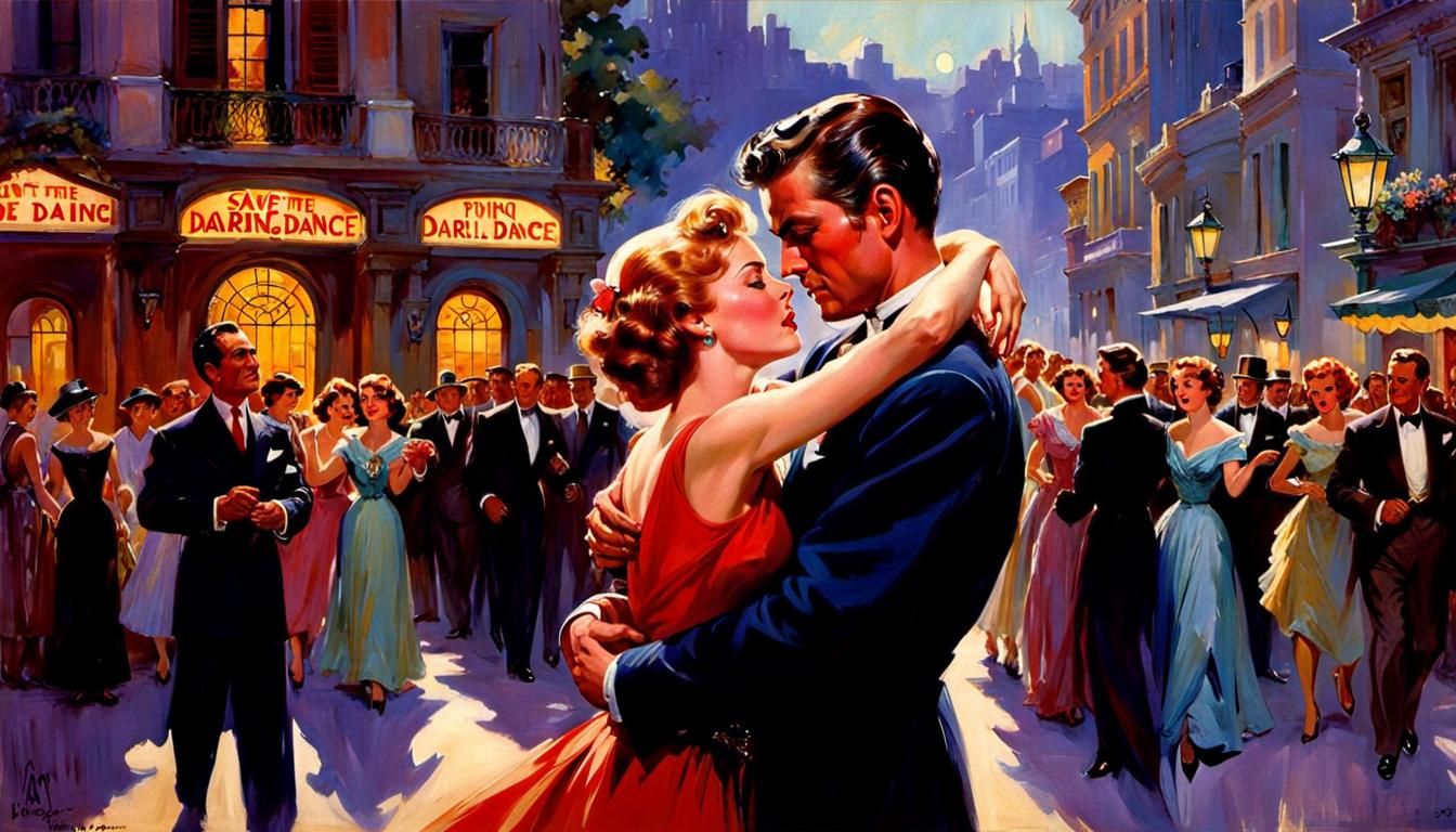 Romantic Dance in the Style of James Gurney