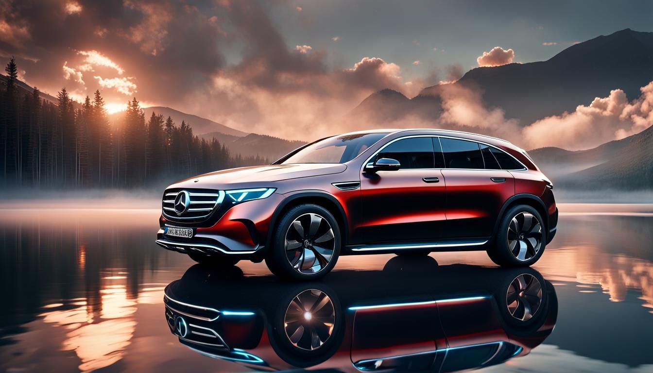 Mercedes-Benz EQC Reflections: 3D Digital Matte Painting