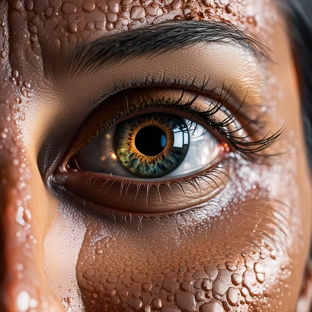 Futuristic Robot in Ruins with Dynamic Lighting