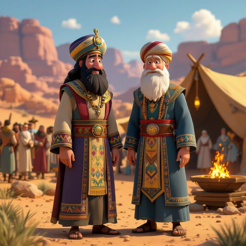 Aaron the High Priest in Pixar Style