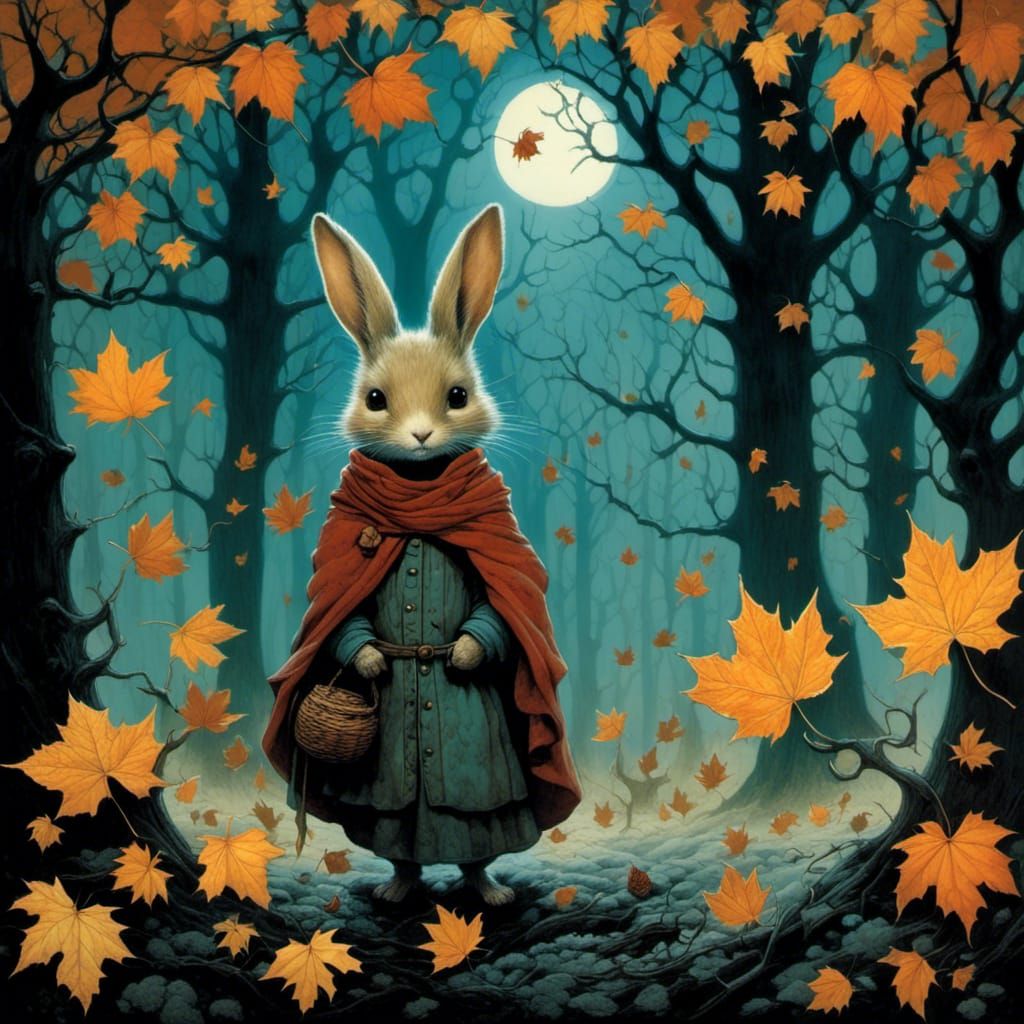 Autumn Frost: A Storybook Illustration