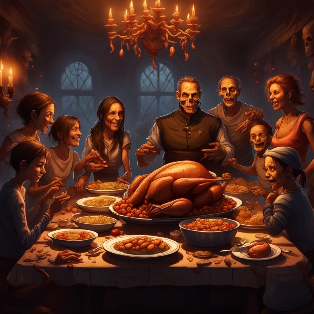 Underworld Thanksgiving Dinner: A Dark Fantasy Feast