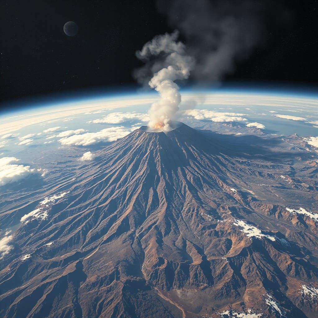 Spectacular Volcano Chain on Distant Exoplanet