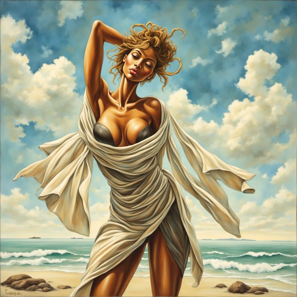 Impressionist Woman in Soft Focus