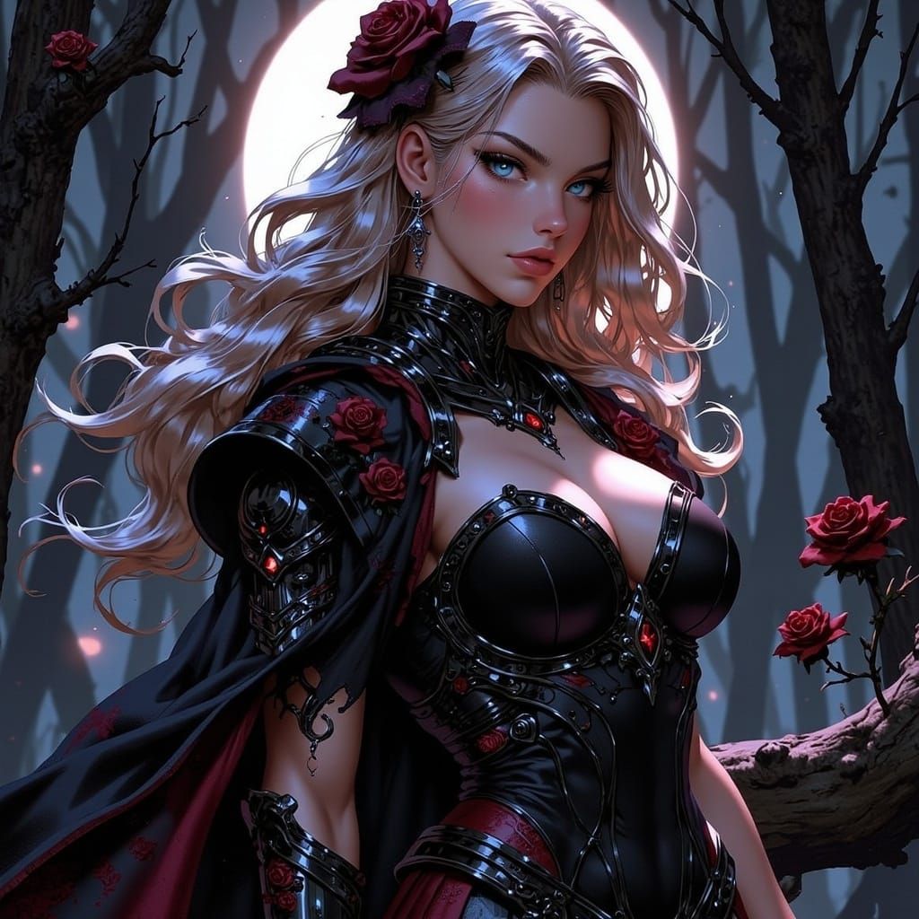 Ethereal Eclipse of the Enchanted Rose Knight