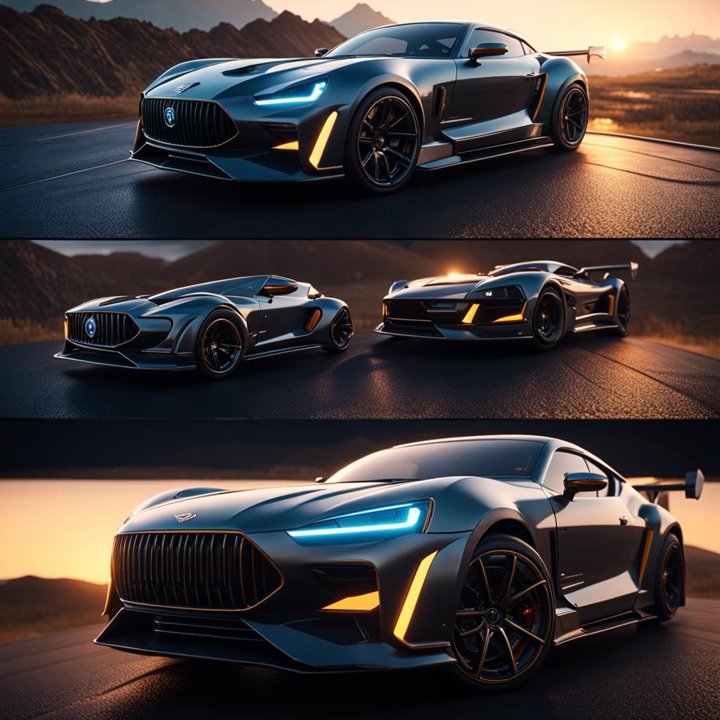 Car Channel Logo in 3D Game Cinematic Style