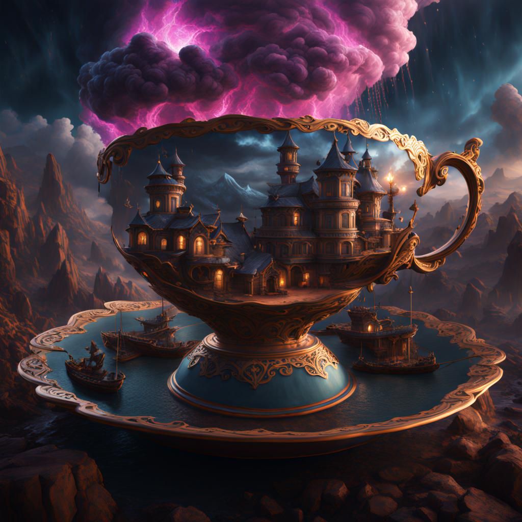 Storm in a Teacup: Detailed Matte Painting