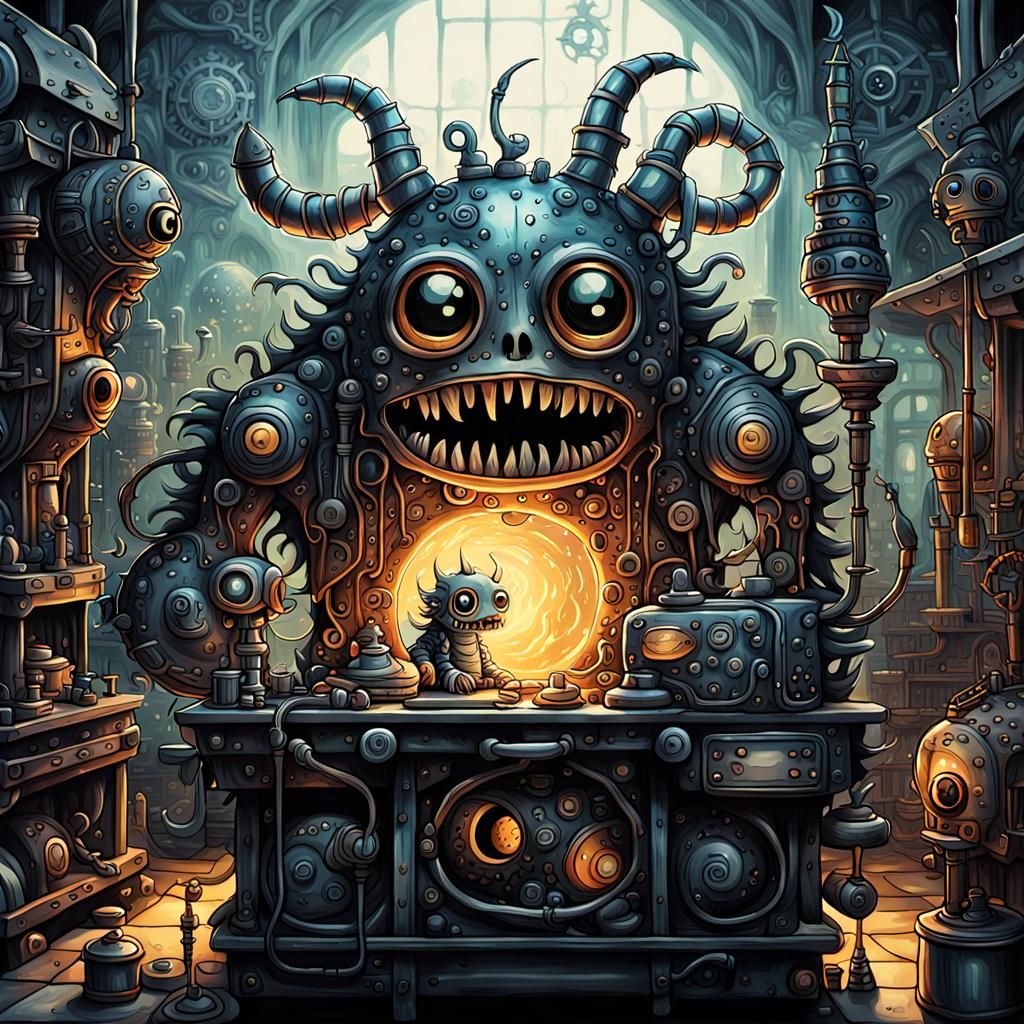 Kawaii Monster's First Day in Machine Shop