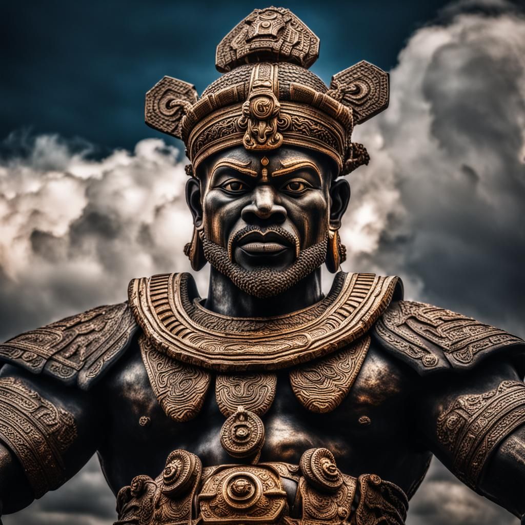 Ogun, God of Iron: Hyperrealistic 64 Megapixel Rendering