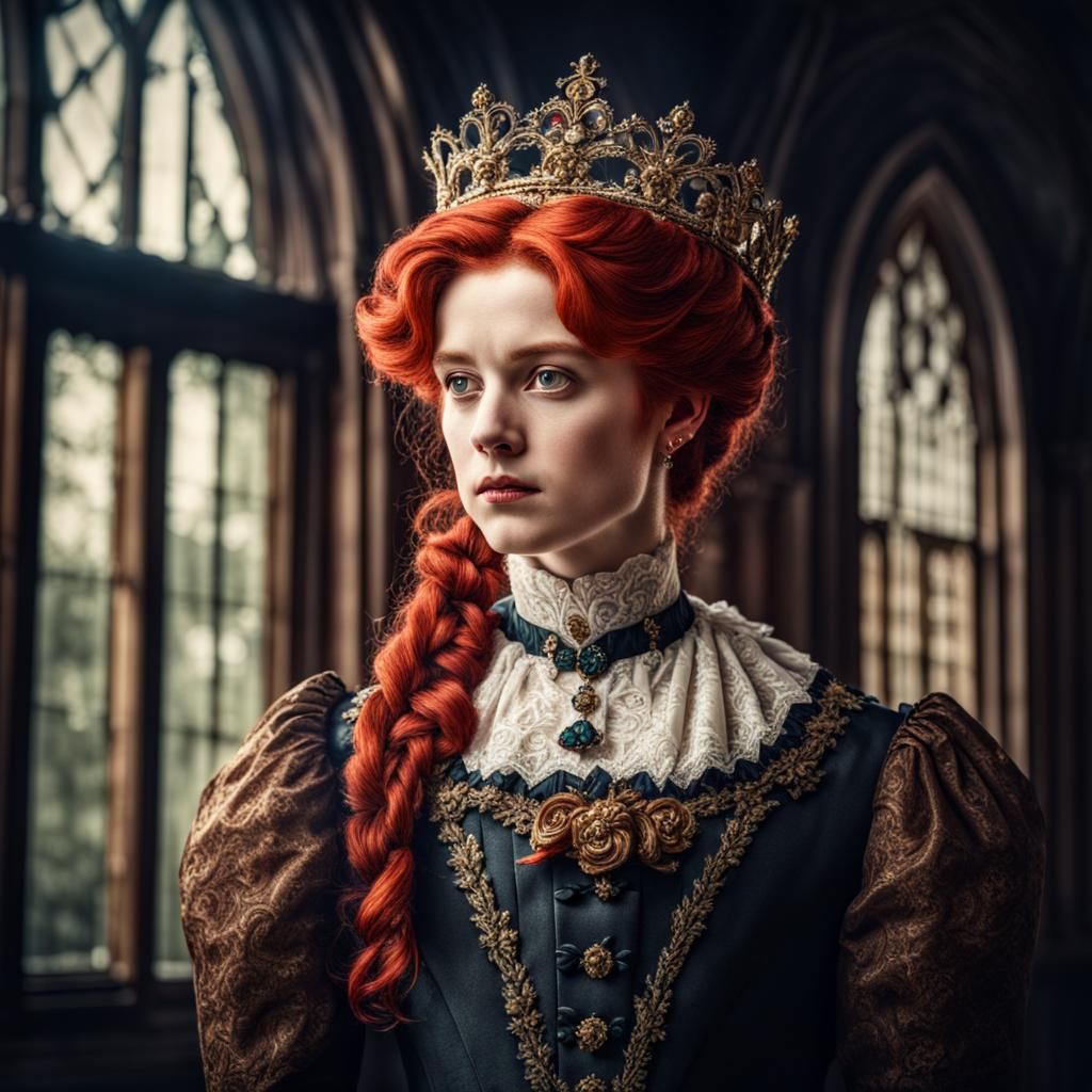 Victorian Era: Young Red-Haired British Queen