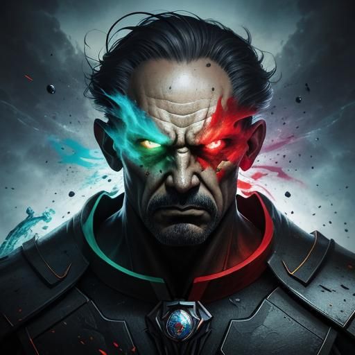 Father Sky's Wrath: Hyperrealistic Earth Concept