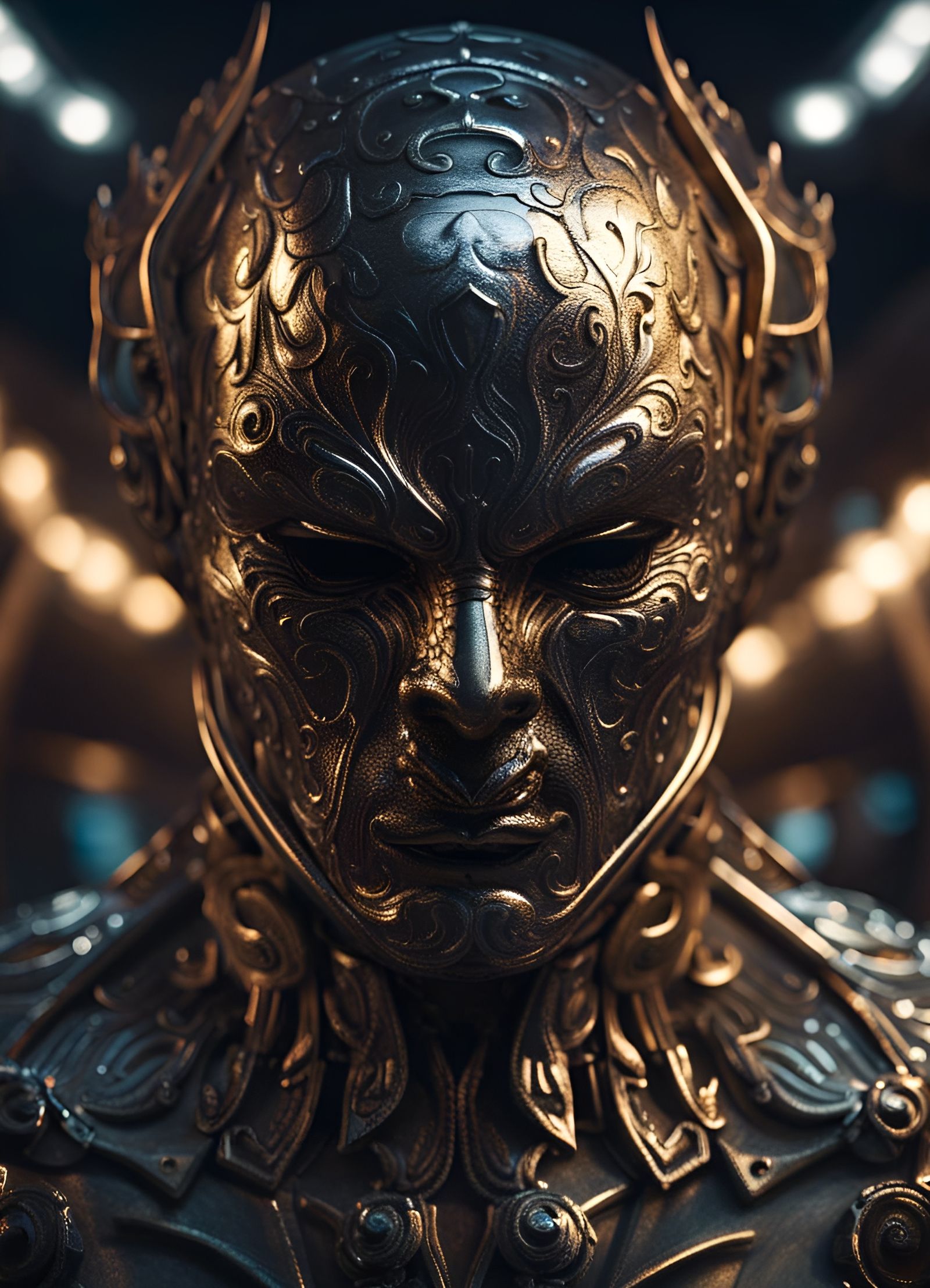 Liquid Metal Man Walking Through Fire