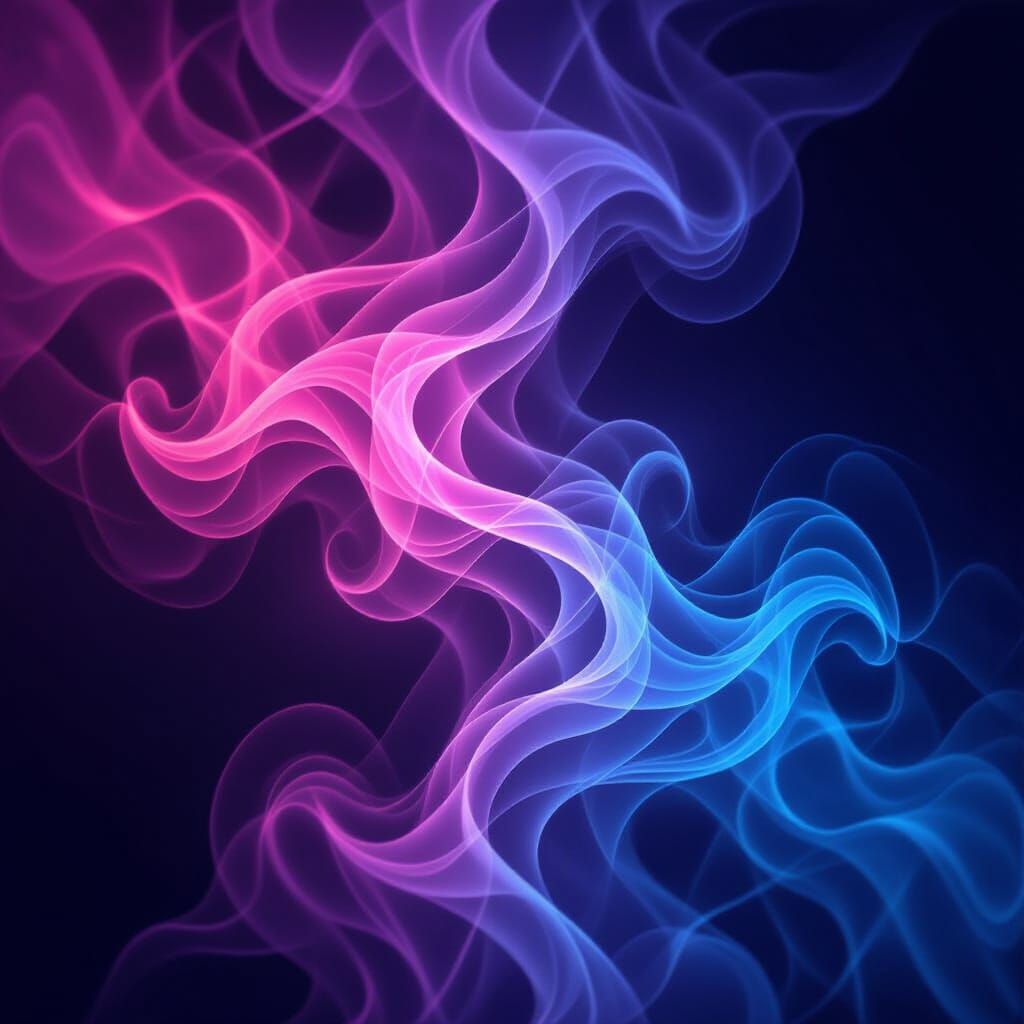 Ethereal Smoke Wisps in Dreamlike Gradients