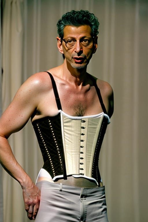 Jeff Goldblum in Corset: A Surprising Portrait