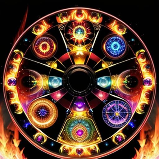 Sapphire Wheel of Fire and Crystal Eyes