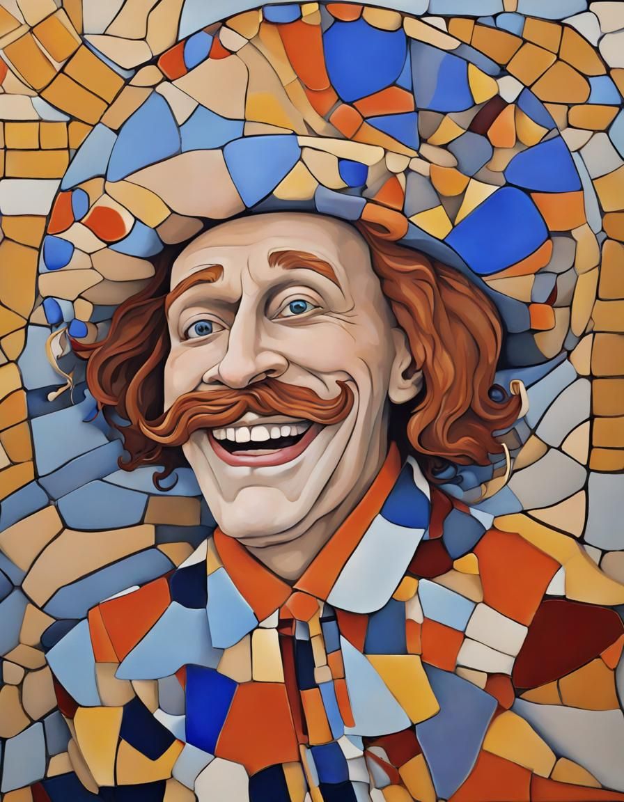 Laughing Cavalier in Gaudi Architectural Style