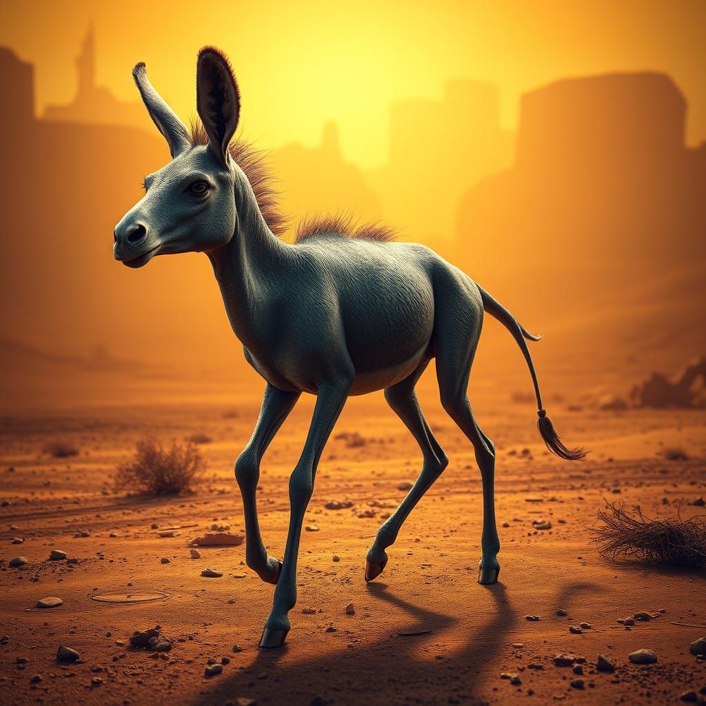 Ethereal Desert Drunkeness in Cyberpunk Style