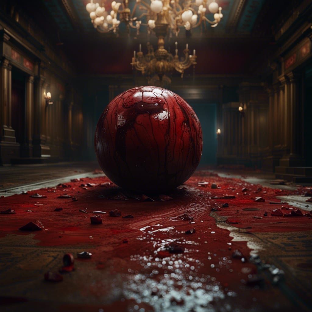 Bloodied Eyeball on the Floor: Digital Matte Painting