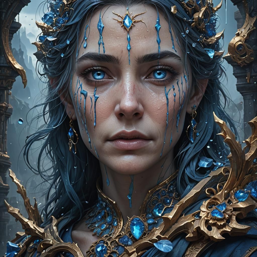 Blue Tears: An Ageless Heart in Detailed Matte Painting