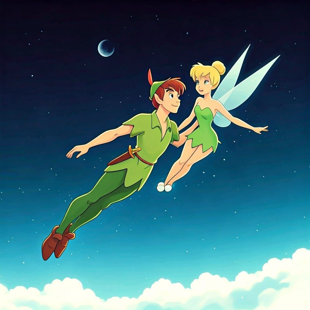 Peter Pan and Tinker Bell Fly High