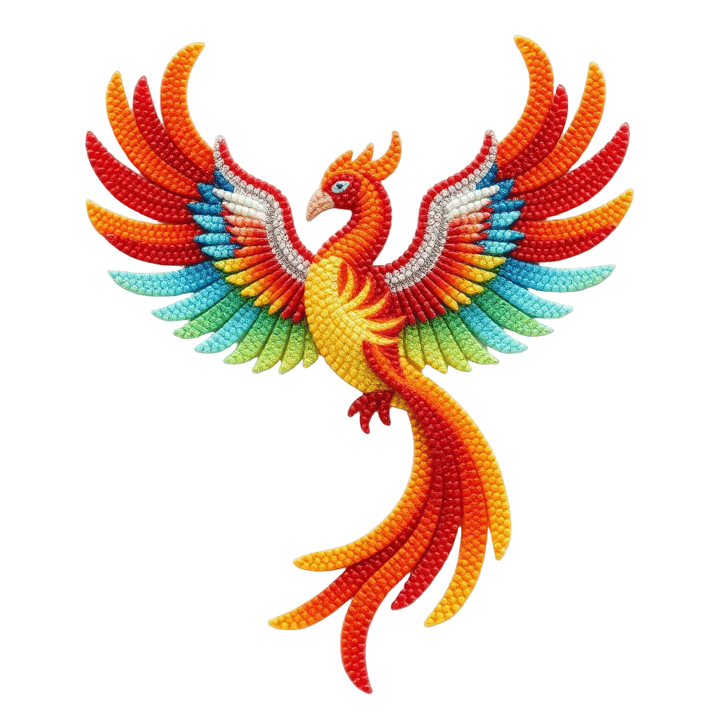 Phoenix in Bead Art