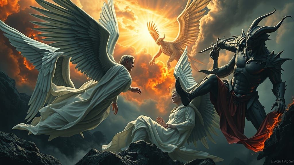 Angels and Demons Clash in a Fiery, Gothic Apocalypse