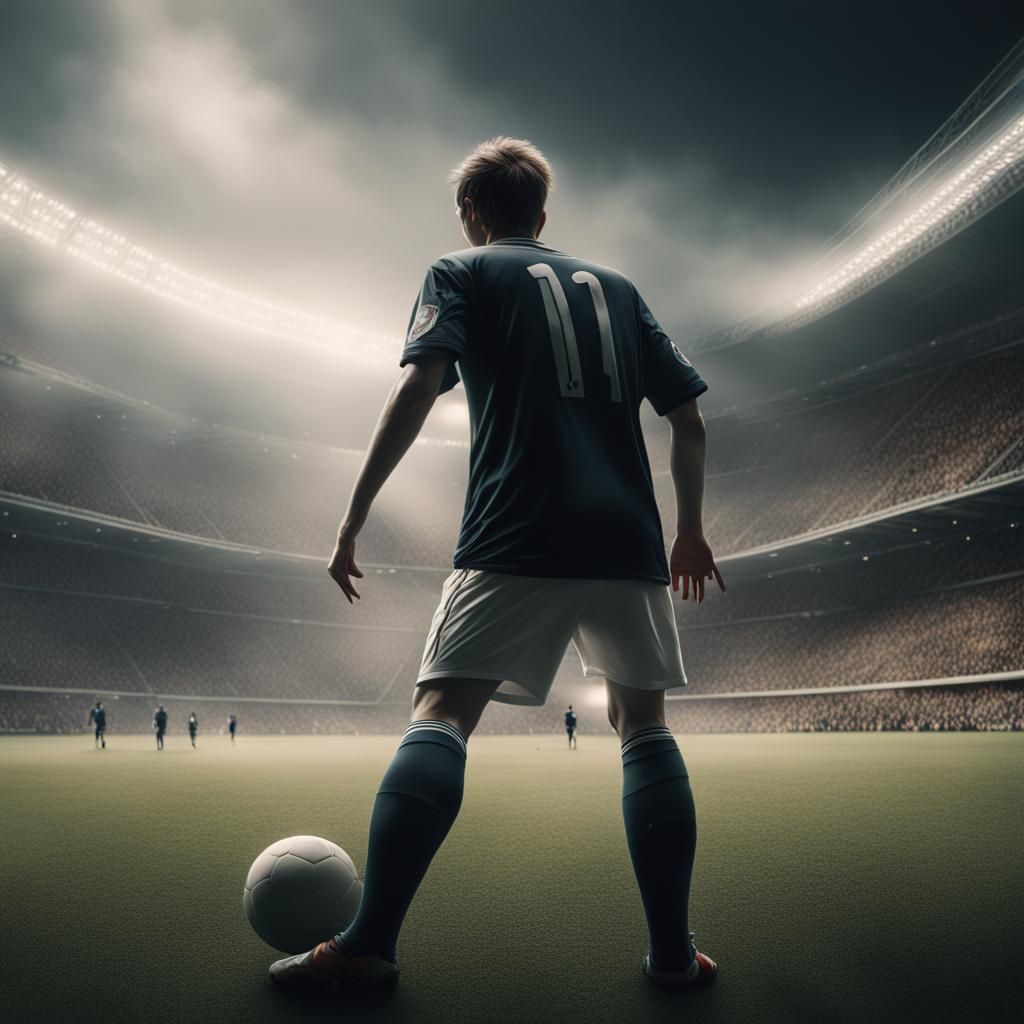 Epic Soccer Free Kick: Digital Matte Painting