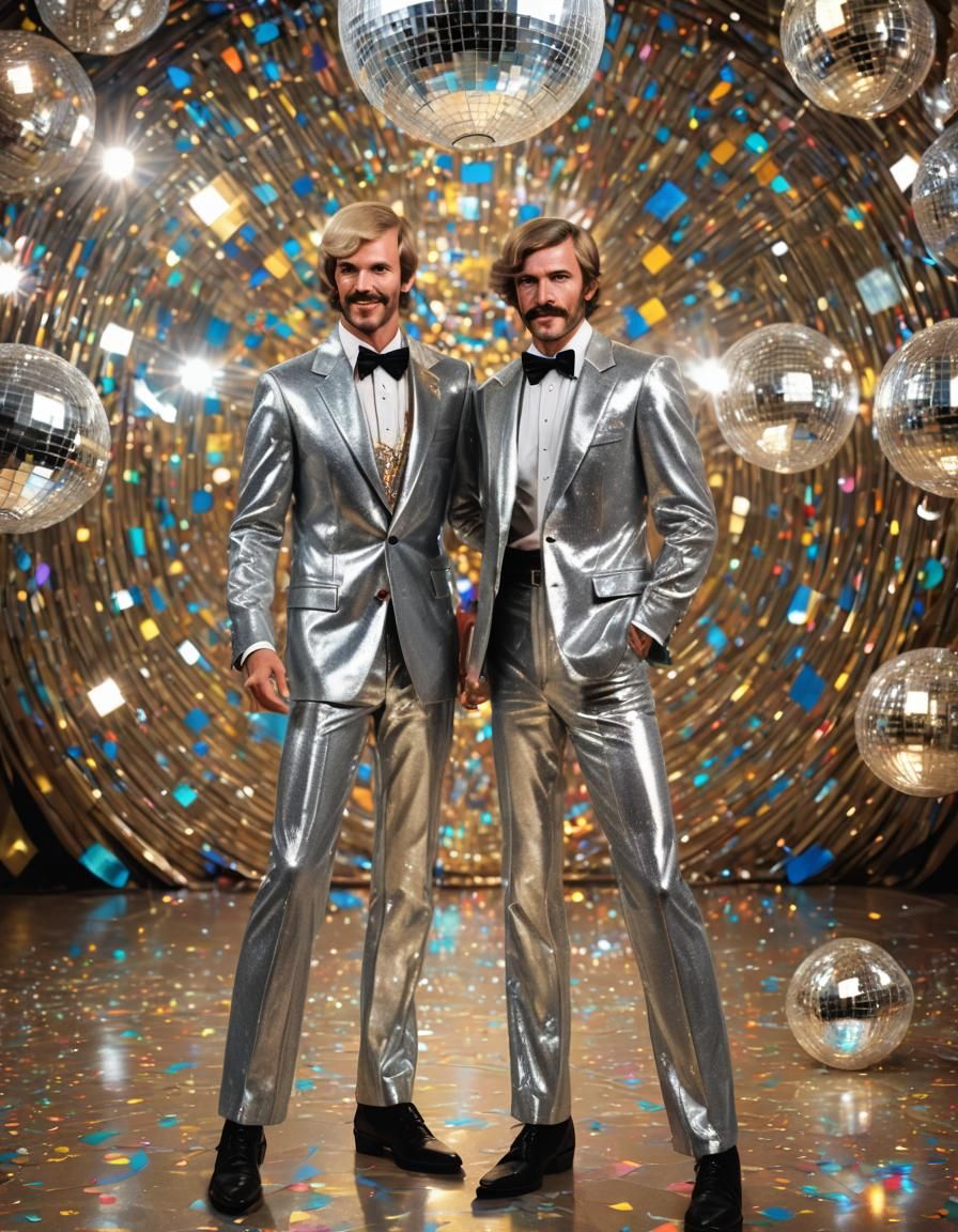 Magic 1970s disco men