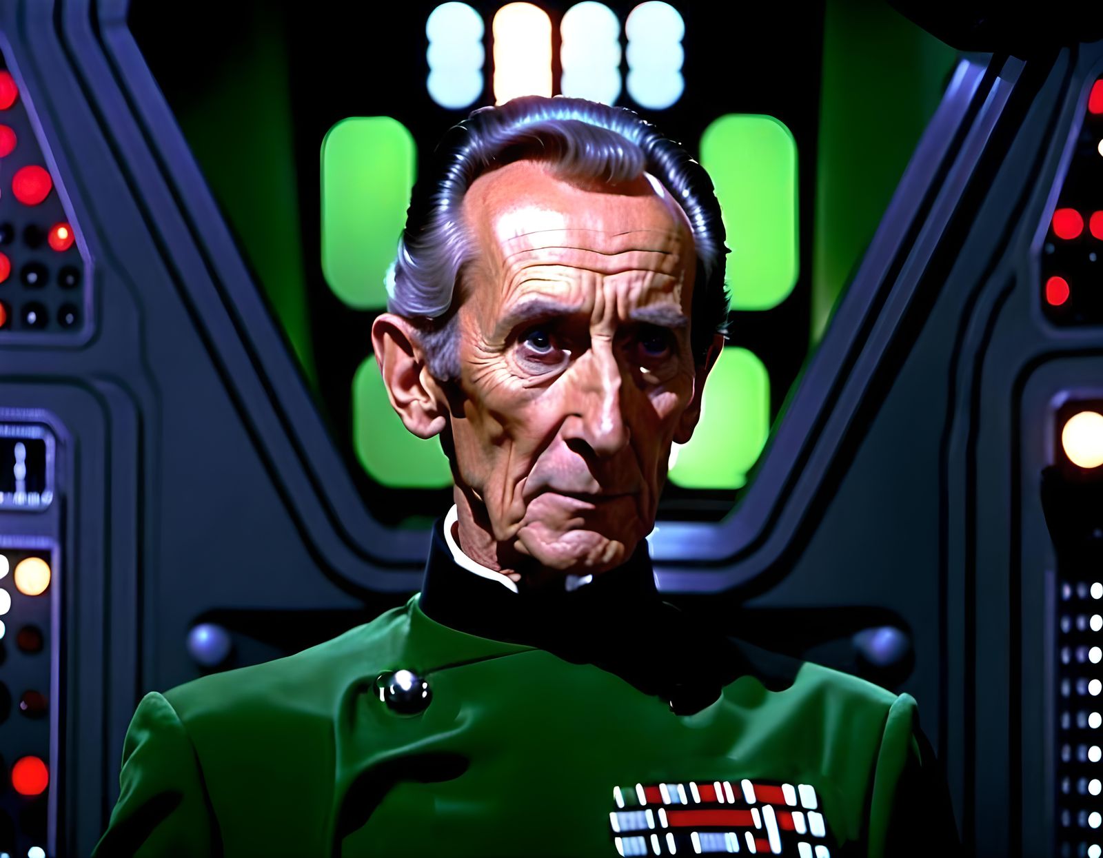 Grand Moff Tarkin Photorealistic Portrait