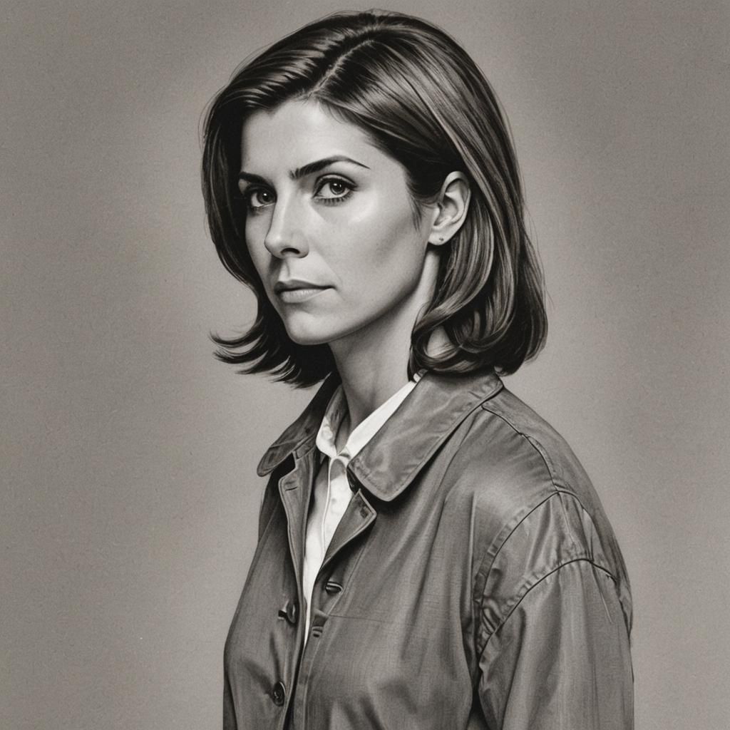 Simple AI Portrait of a Person