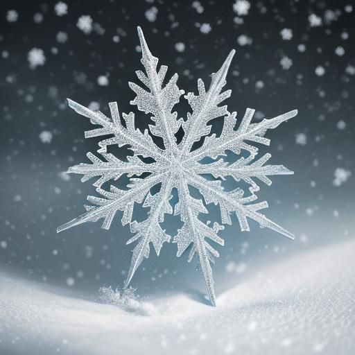 Hyperrealistic Snowflakes in High Definition