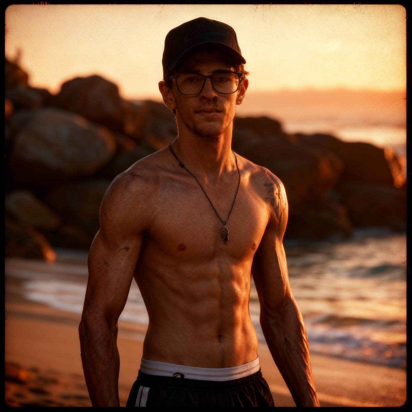 Athletic Man in Cinematic 3D Game Style