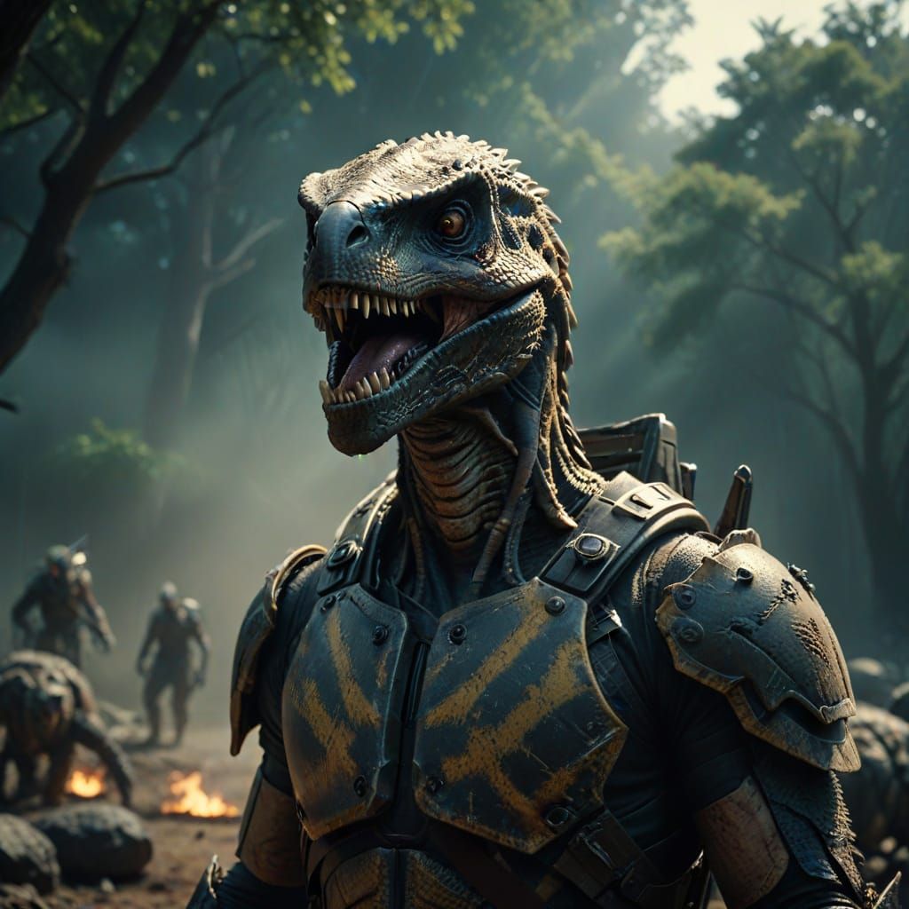 Cinematic Film Still with Atmospheric Lighting