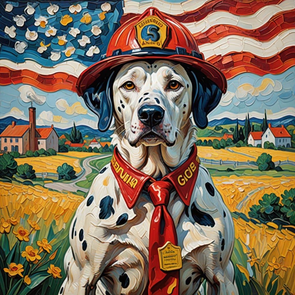 Dalmatian Firefighter Honored by the President in Vibrant Ne...