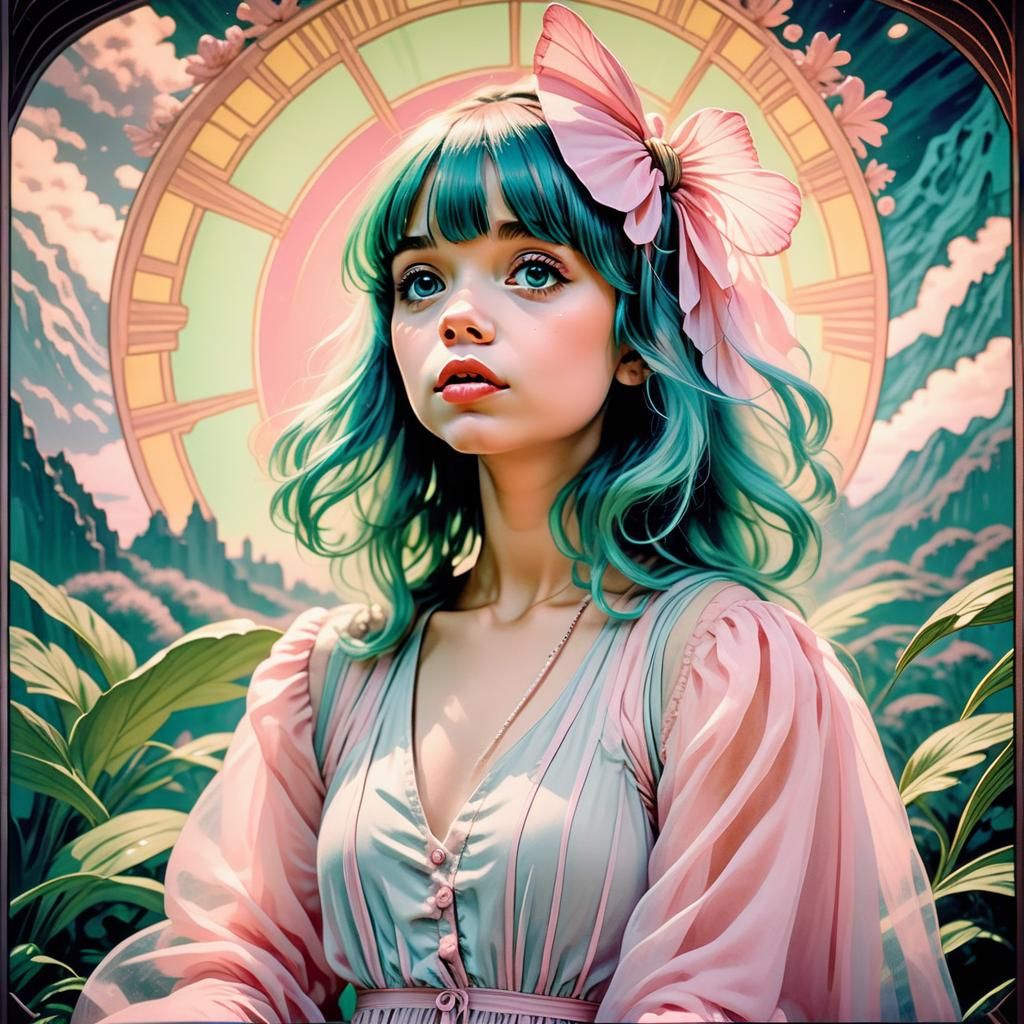 Kero Kero Bonito Inspired Cinematic Art Deco Film Still