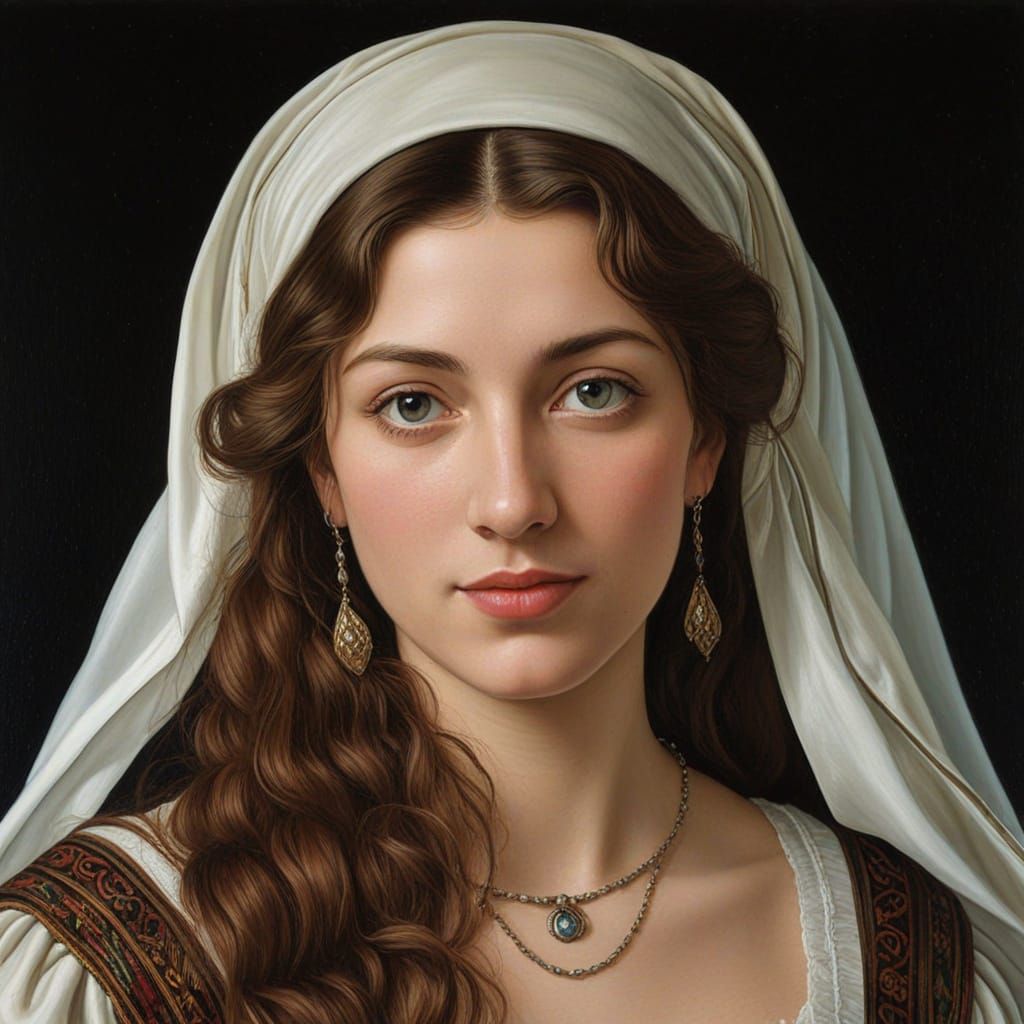 South Tyrolean Woman in Traditional Garb