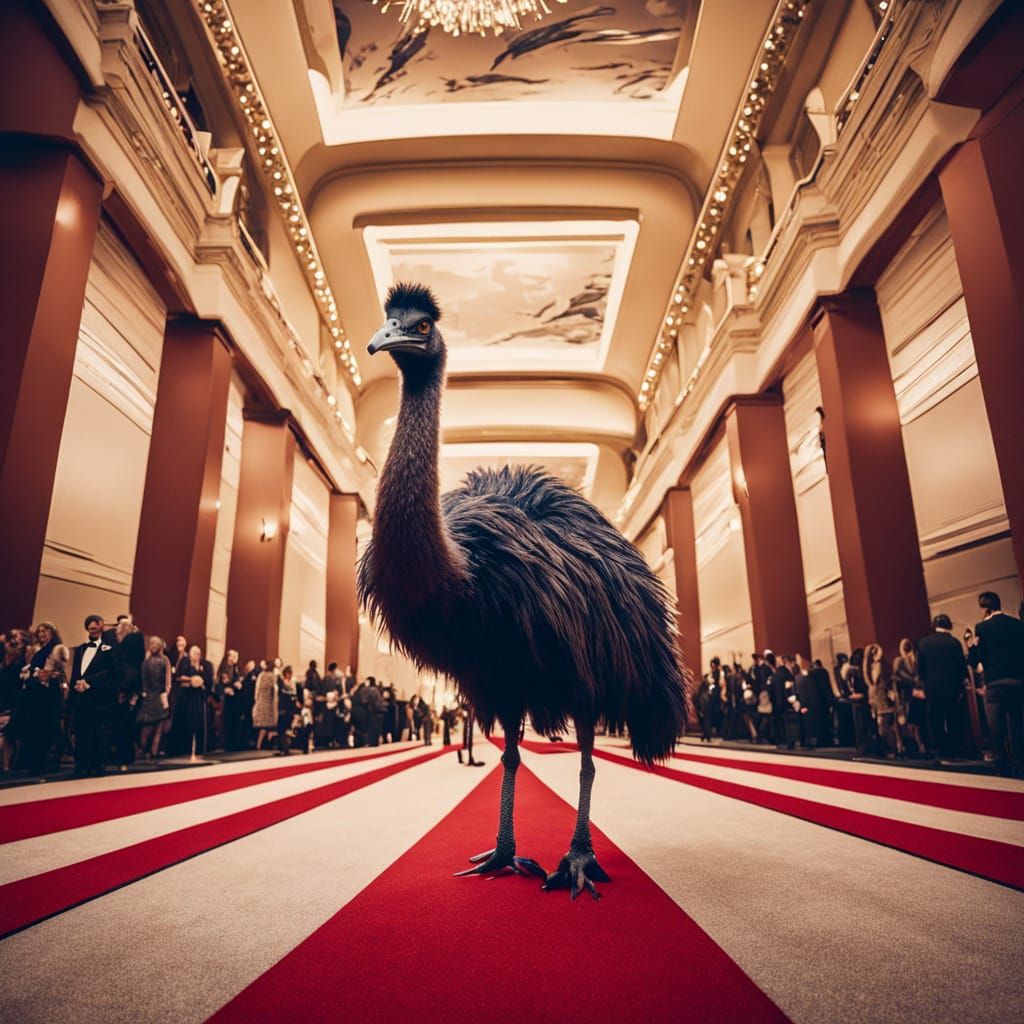 Epic Red Carpet Arrival in Cinematic Film Style