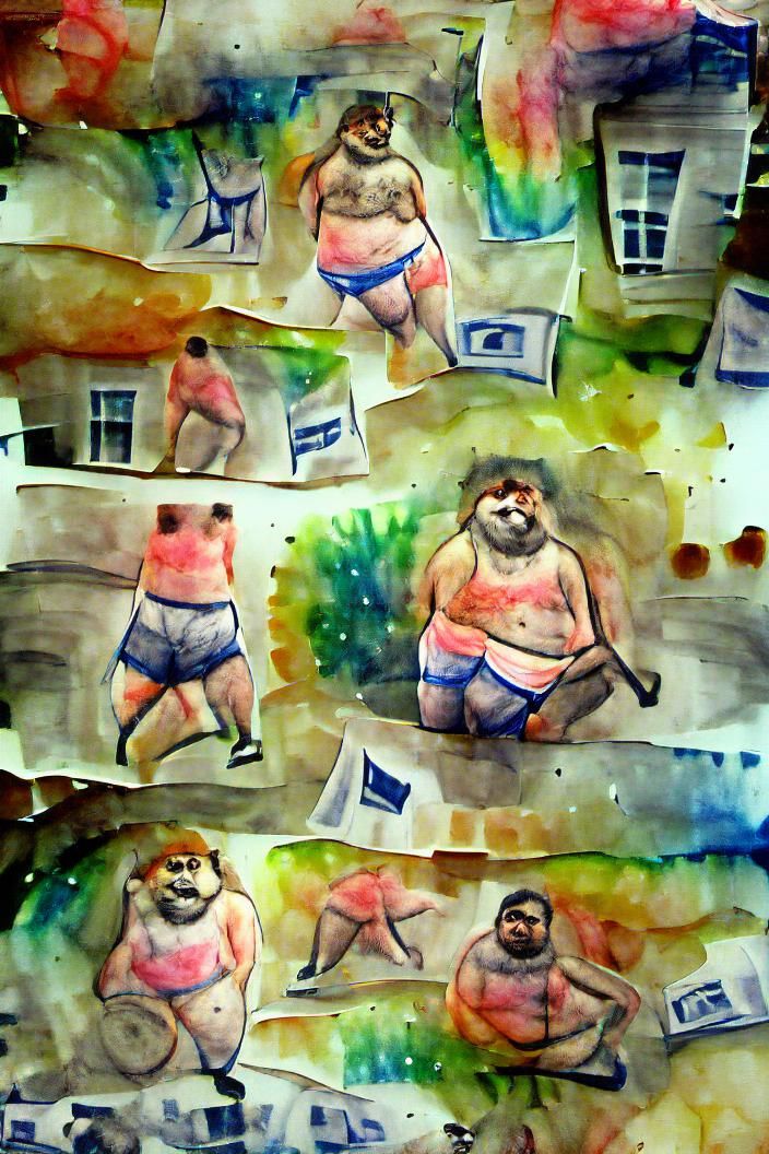 AI Generated Image of Isolation Concept