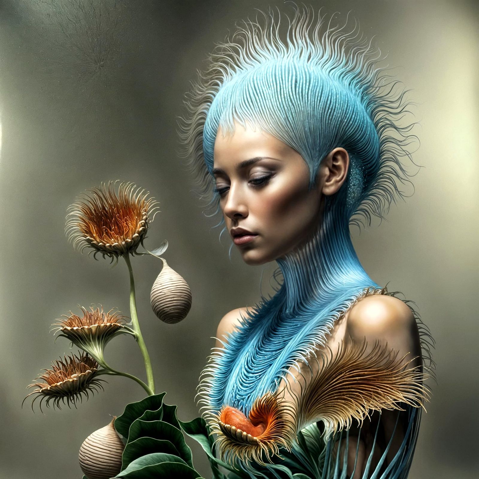 Exotic Alien Life Forms in Surreal Biologic Art