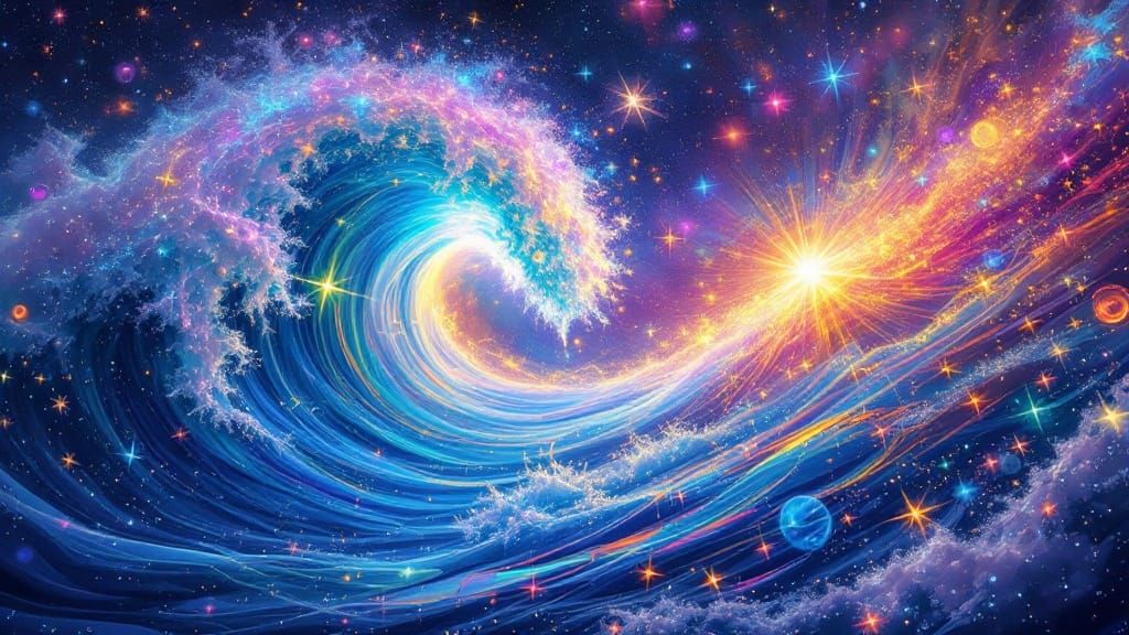 Iridescent Astral Waveforms in Luminous Plasma