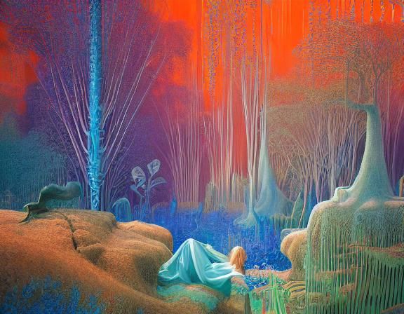 Surreal Gravity-Free Simulation with Intricate Details