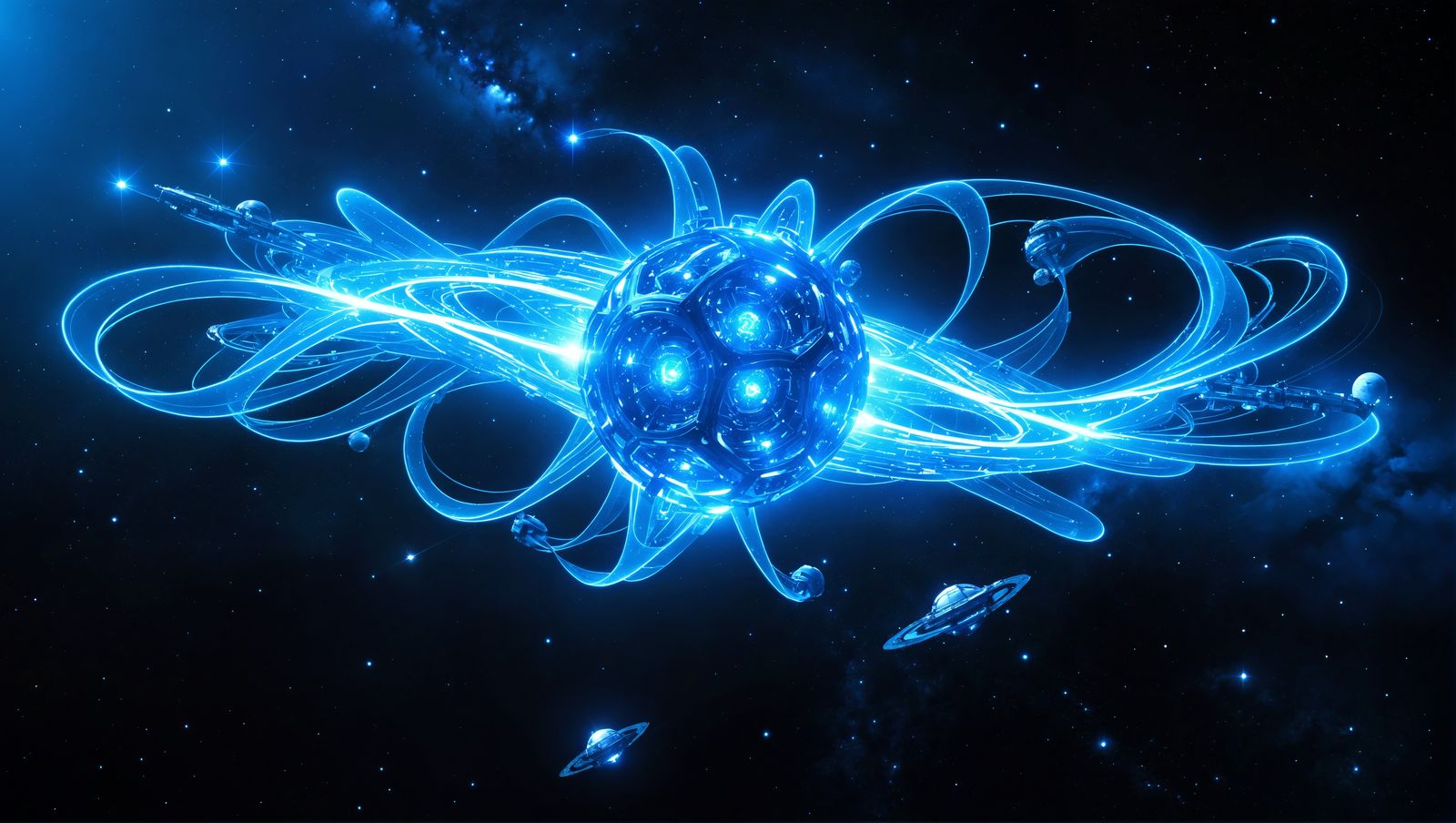 Futuristic Antimatter Reactor in Cosmic Space