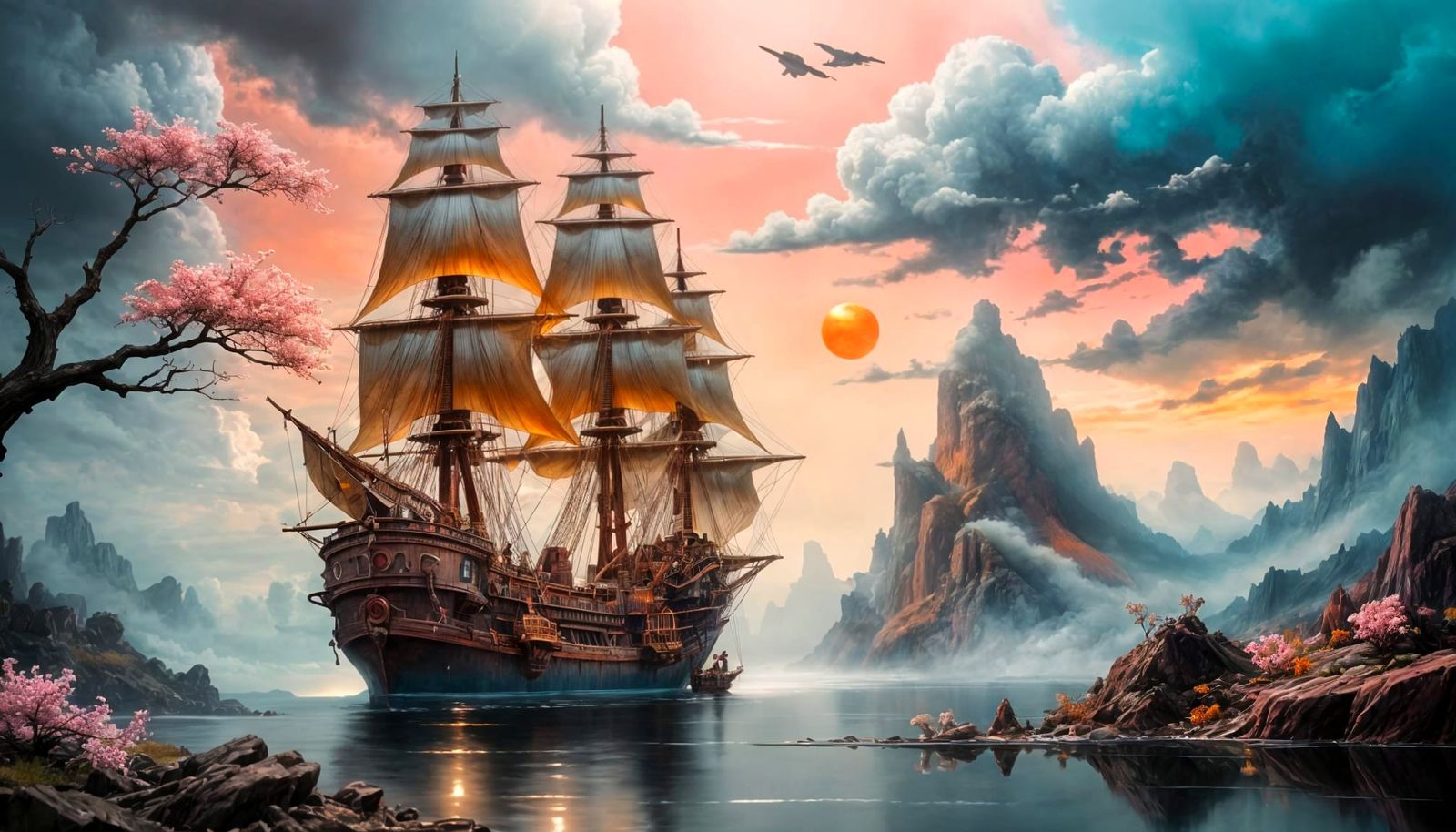 Detailed Fine-Art Painting with Oil-Color Glazing