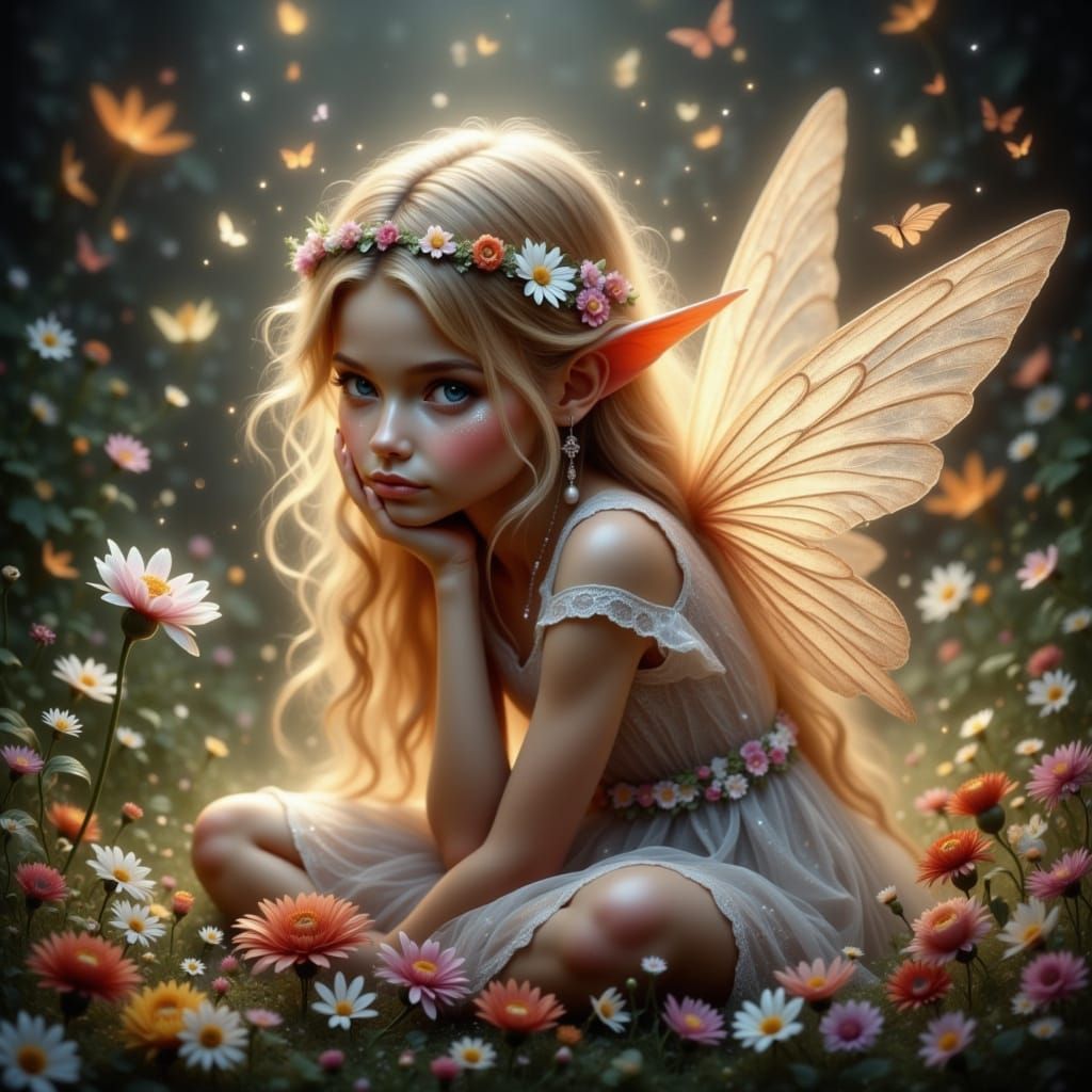 Dreamy Fairy Awakening in Triadic Colors